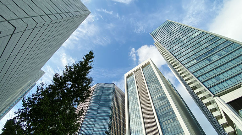 東京のビルの風景